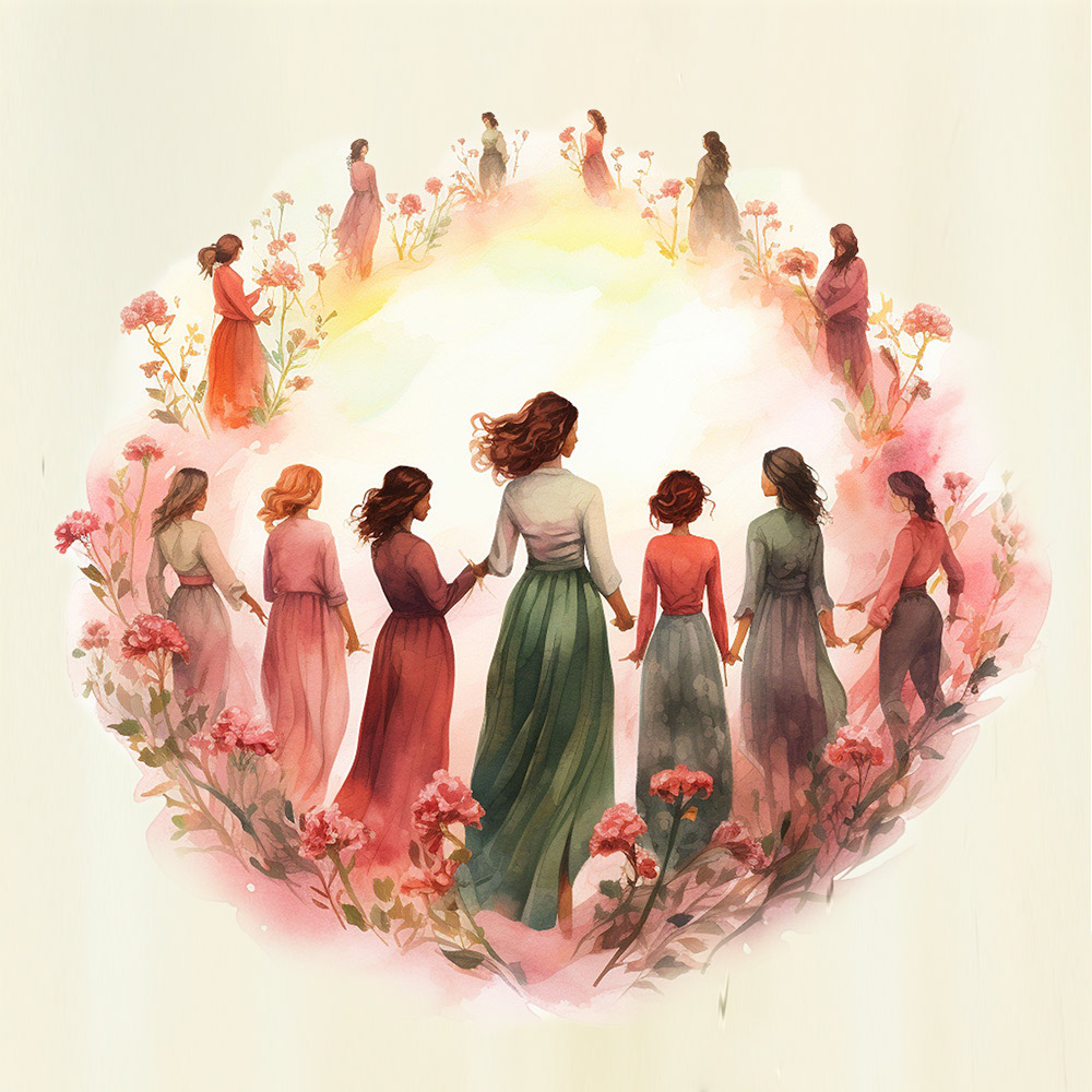 Frauenkreis im Allgäu